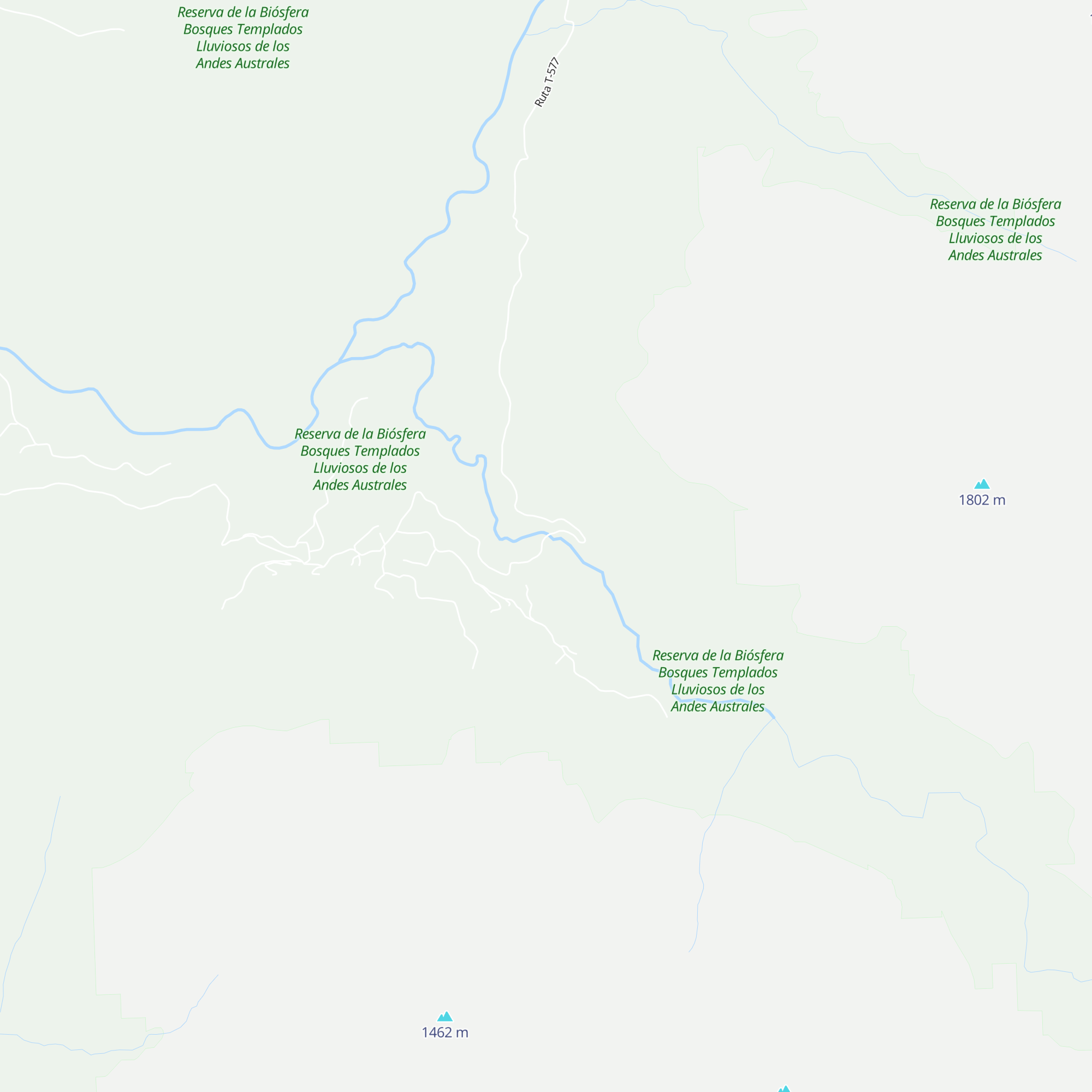 Cabañas Rukaleufu map