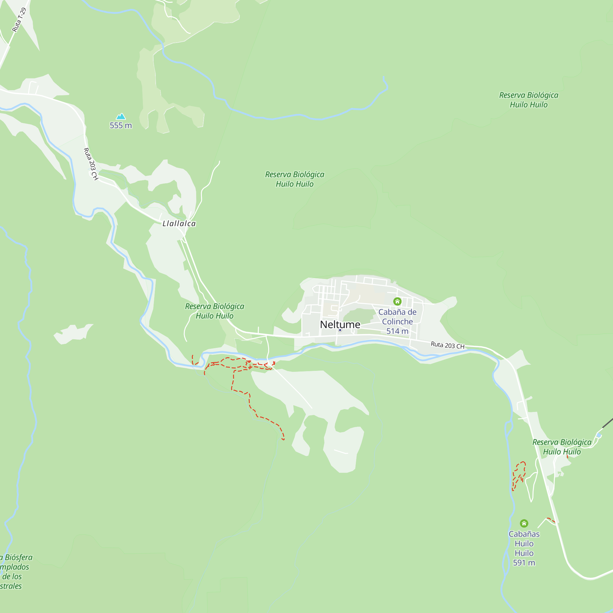 Cabaña Arrayán map