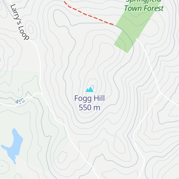 Map of Fogg Hill