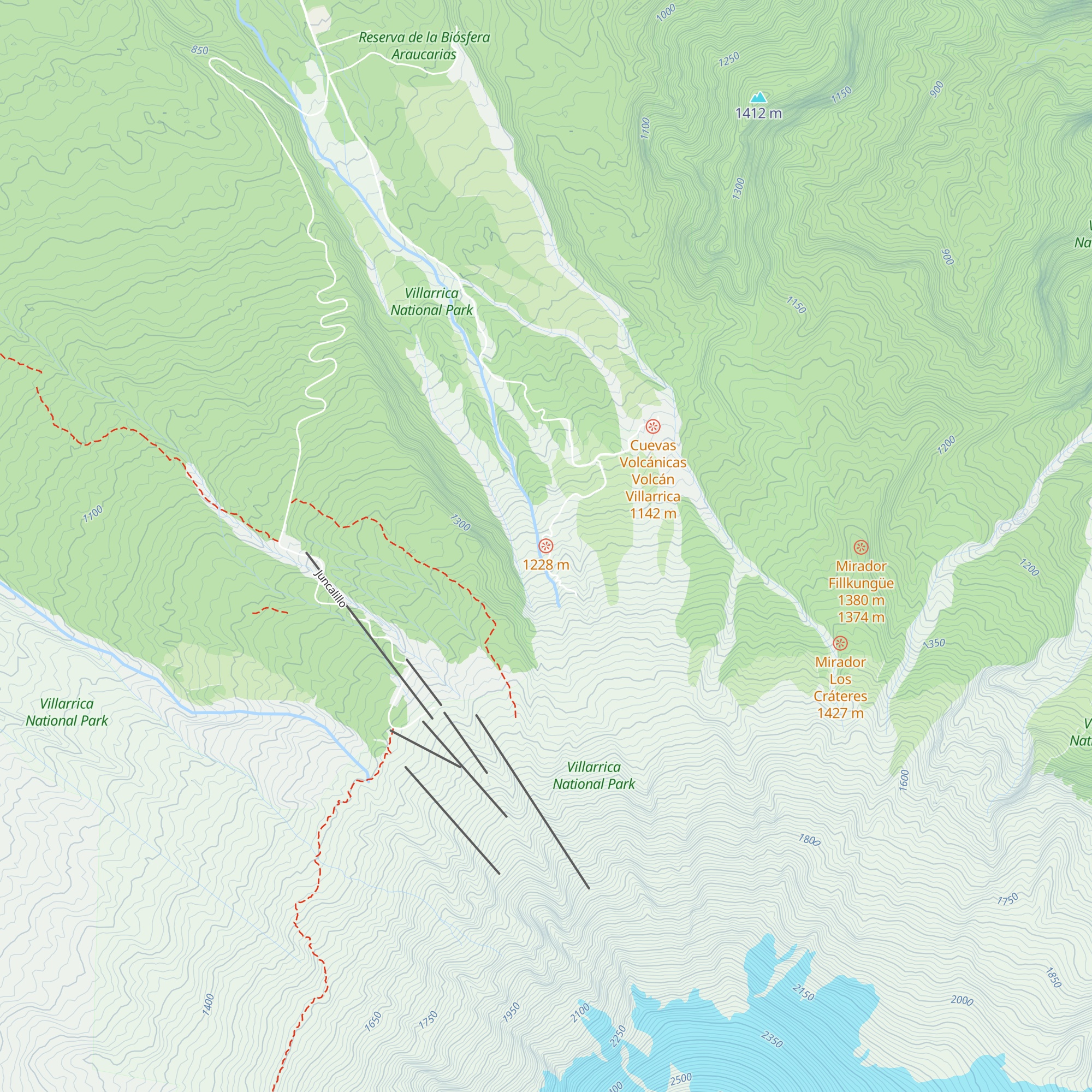 Refugio Antiguo map