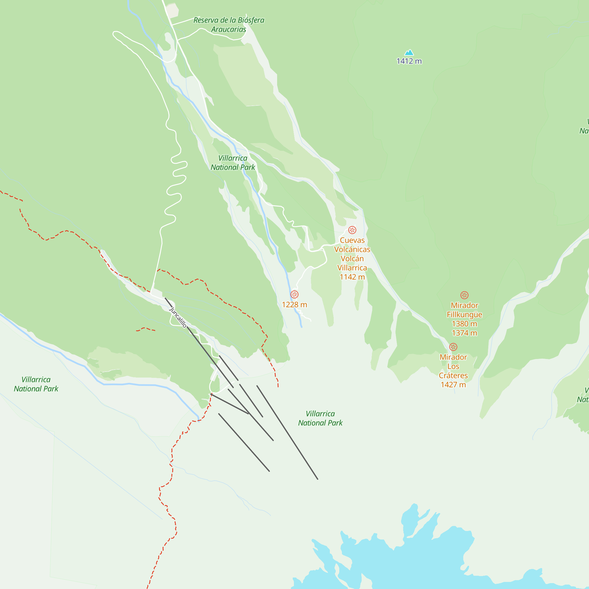 Refugio Antiguo map
