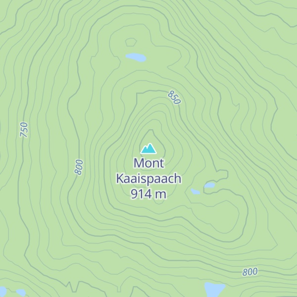 Map of Mont Kaaispaach