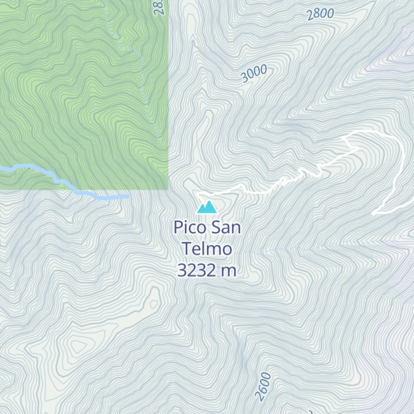 Map of Pico San Telmo