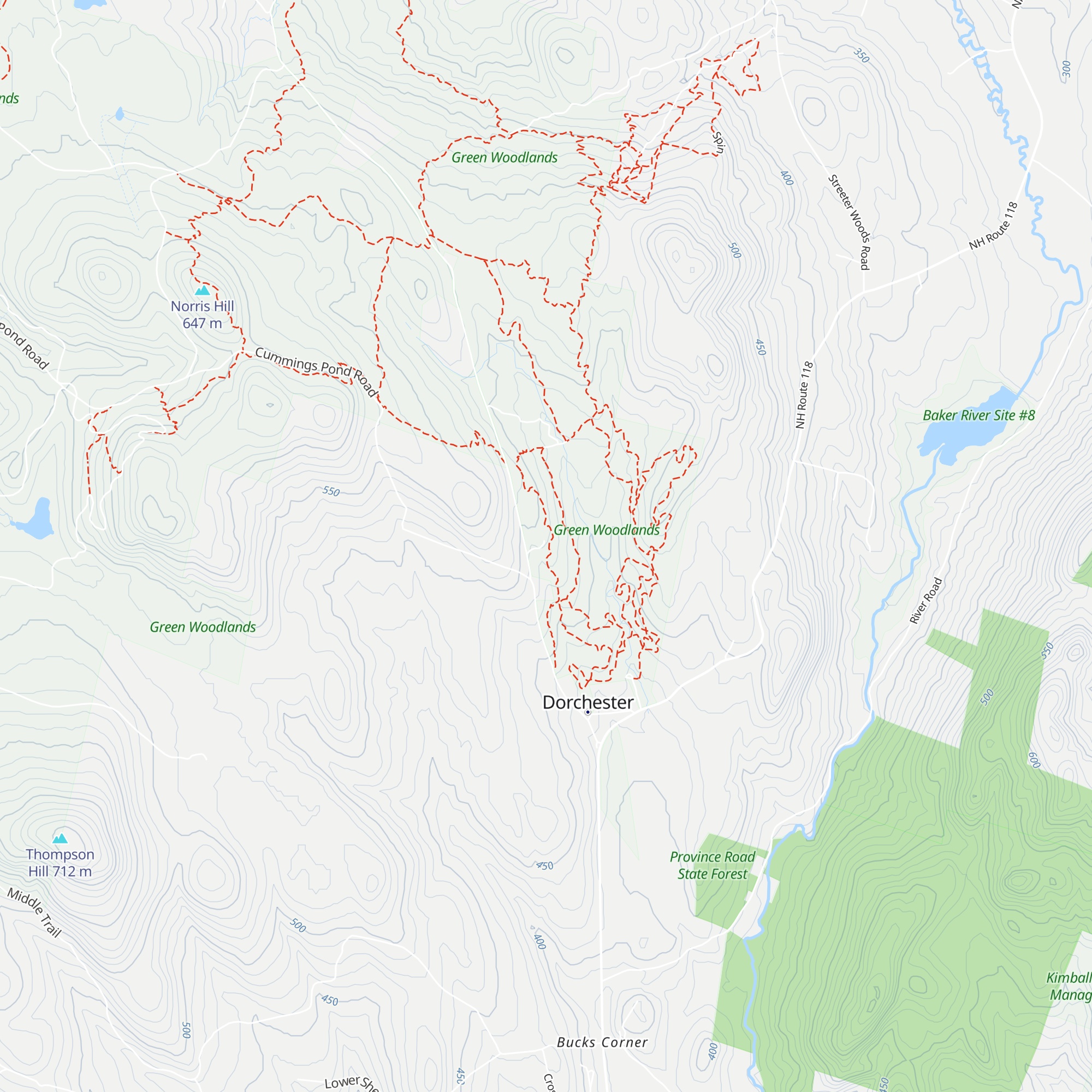 Trailside Stays map