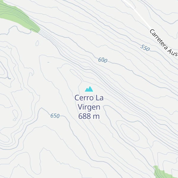 Map of Cerro La Virgen