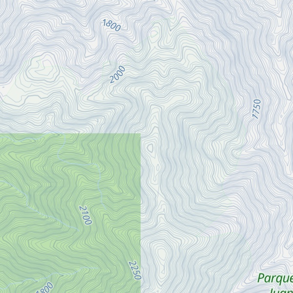 Map of Cerro Caquetrira