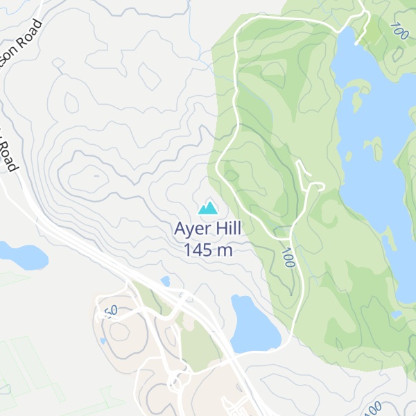 Map of Ayer Hill