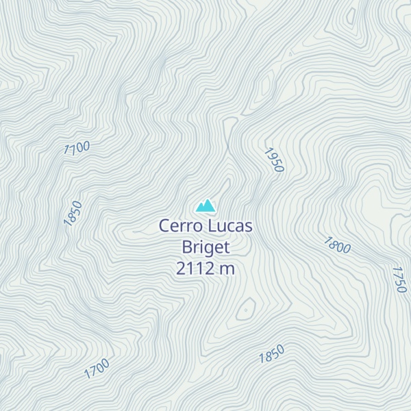 Map of Cerro Lucas Briget