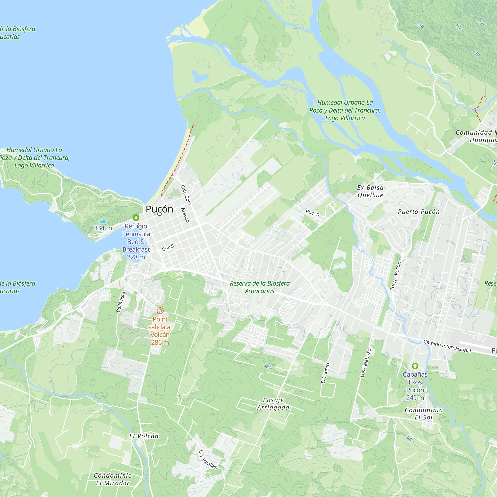 Cabañas Leo map