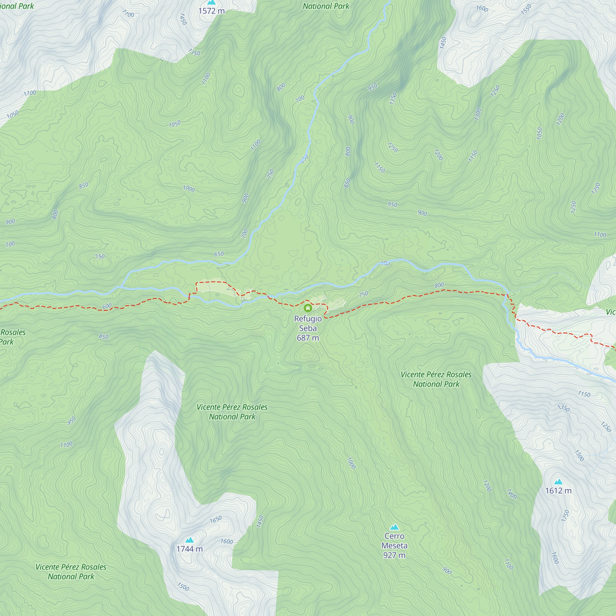 Refugio Seba map