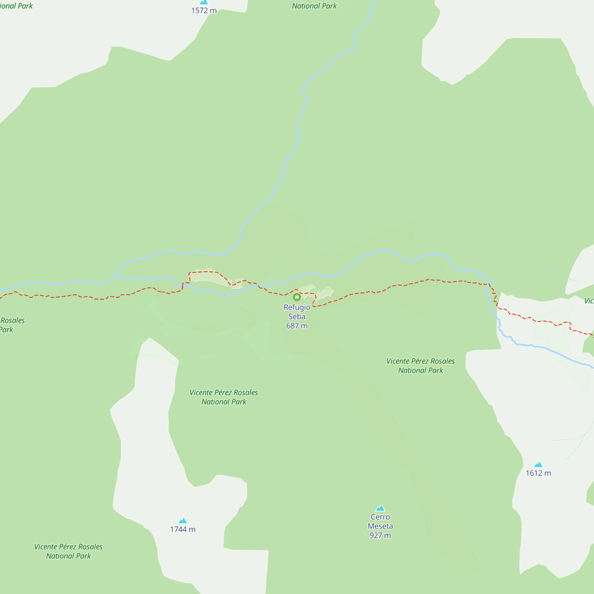 Refugio Seba map