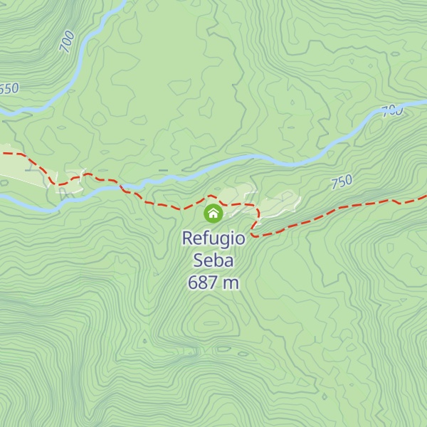 Map of Refugio Seba