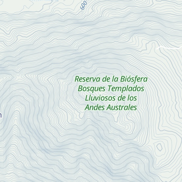 Map of Cerro Llancahue