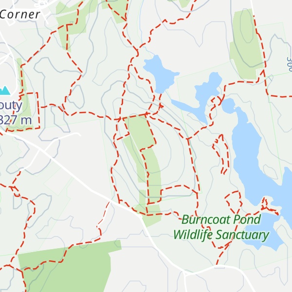 Map of Burncoat Hill
