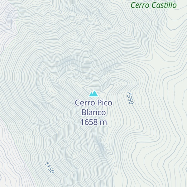 Map of Cerro Pico Blanco