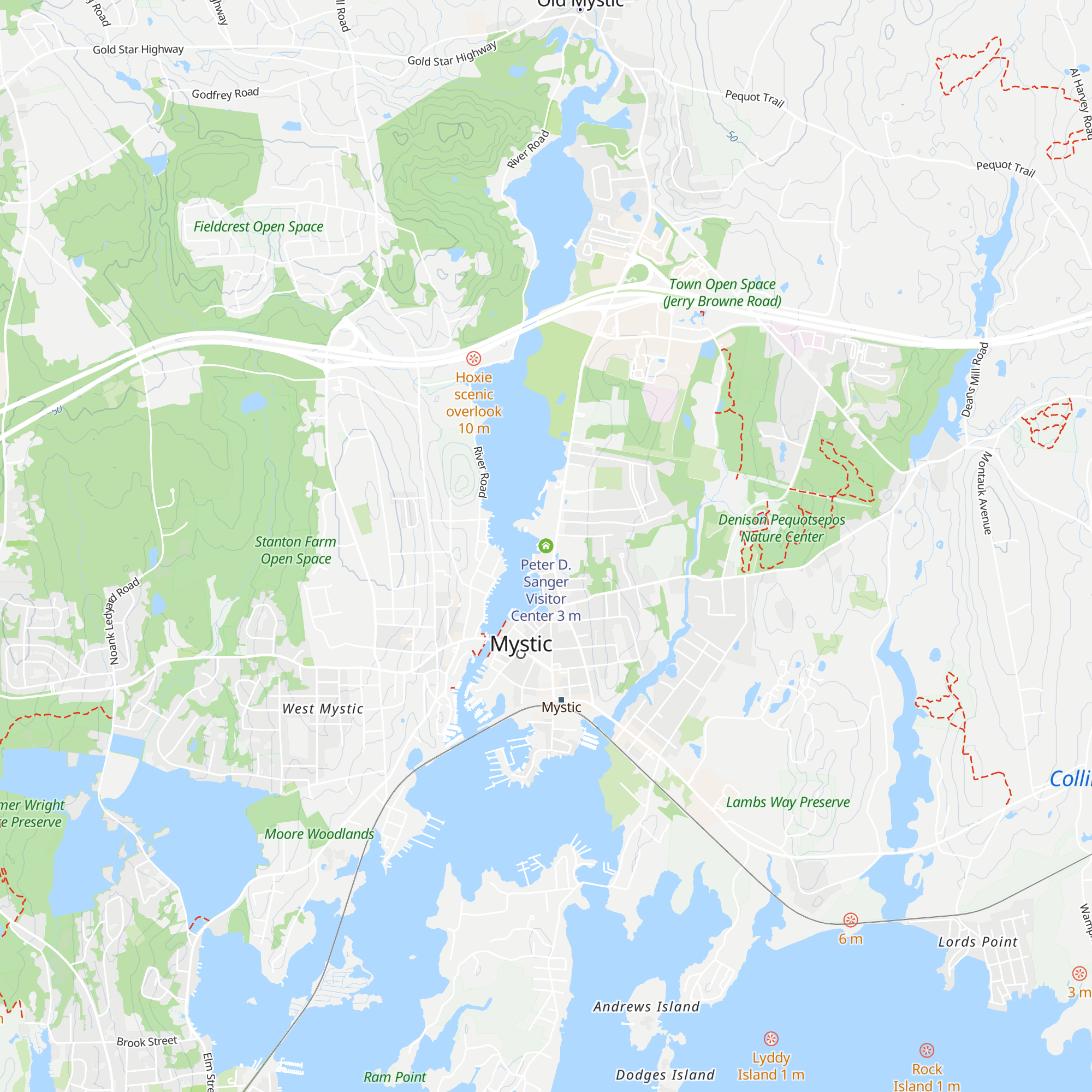 Peter D. Sanger Visitor Center map