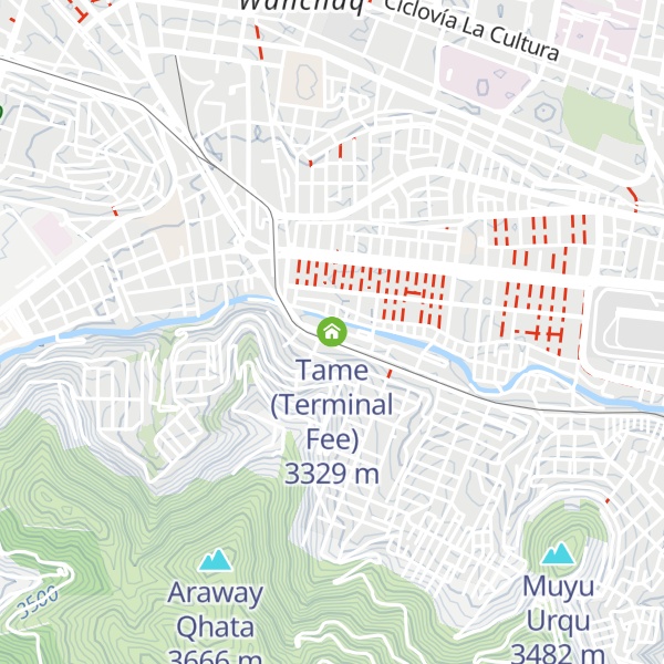 Map of Tame (Terminal Fee)