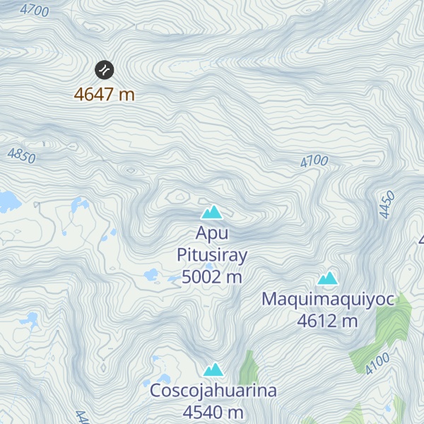 Map of Apu Pitusiray