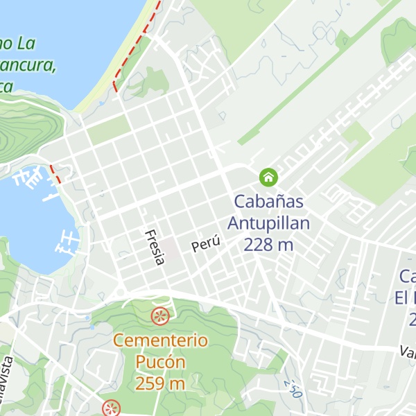 Map of Cabañas Don Raul