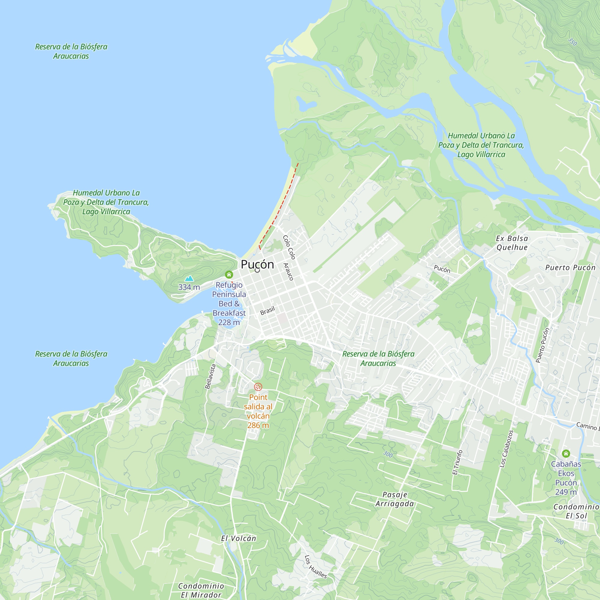 Cabañas Don Raul map
