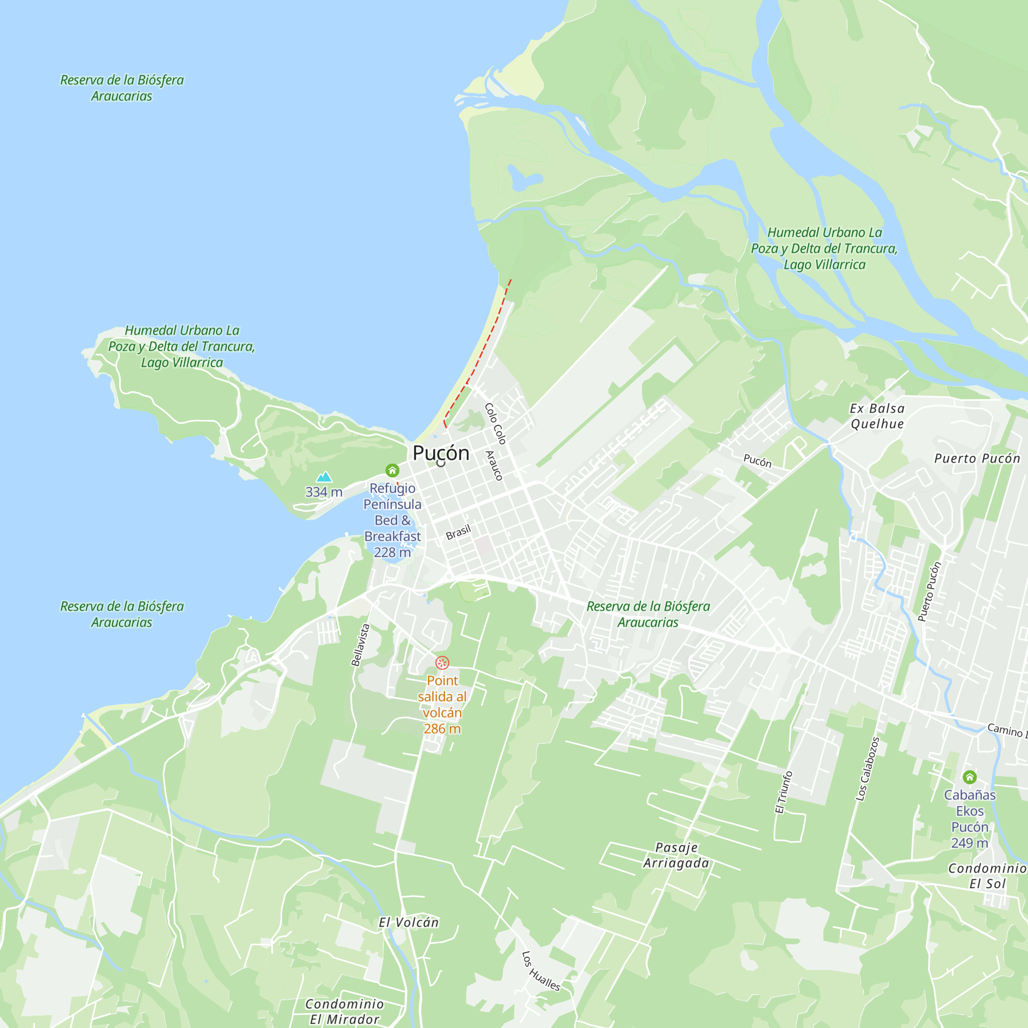 Cabañas Don Raul map