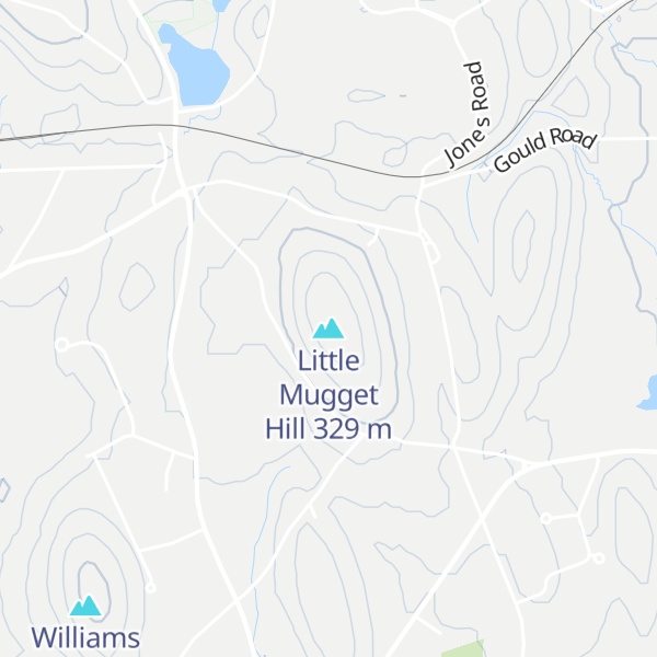 Map of Little Mugget Hill