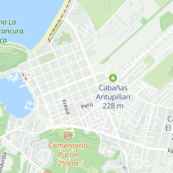 Map of Cabañas Arauco