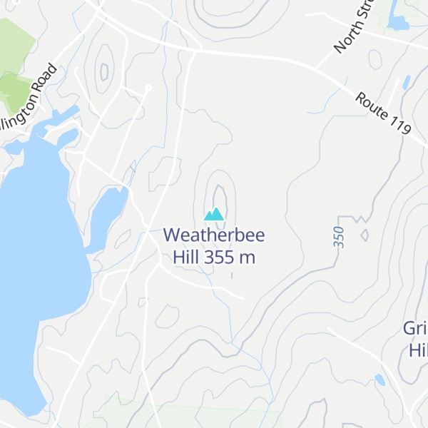 Map of Weatherbee Hill