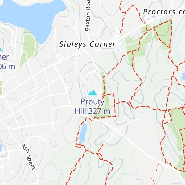 Map of Prouty Hill