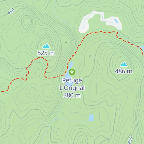 Map of Refuge L'Orignal