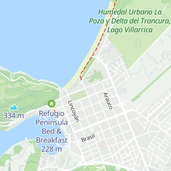 Map of Cabañas Los Tilos