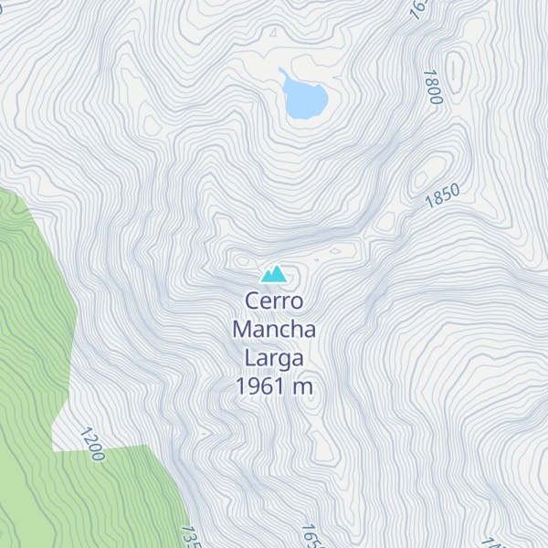 Map of Cerro Mancha Larga