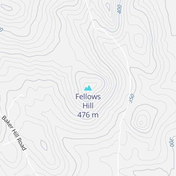 Map of Fellows Hill