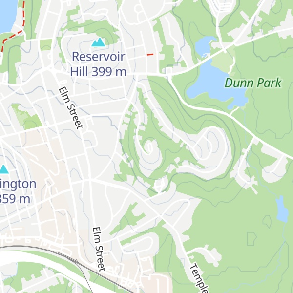 Map of Parker Hill
