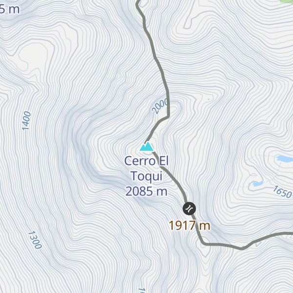 Map of Cerro El Toqui