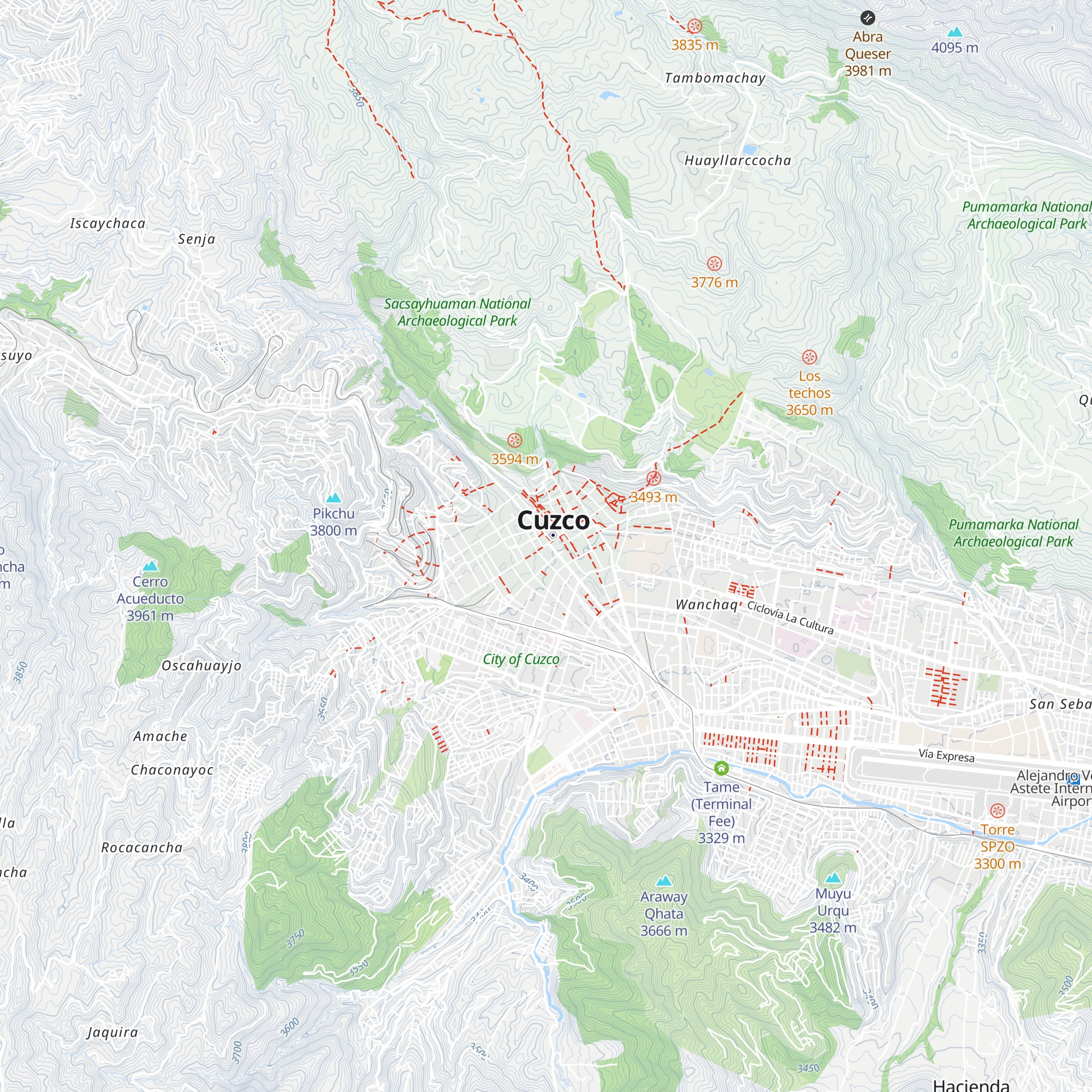 DIRCETUR - Boleto turístico map