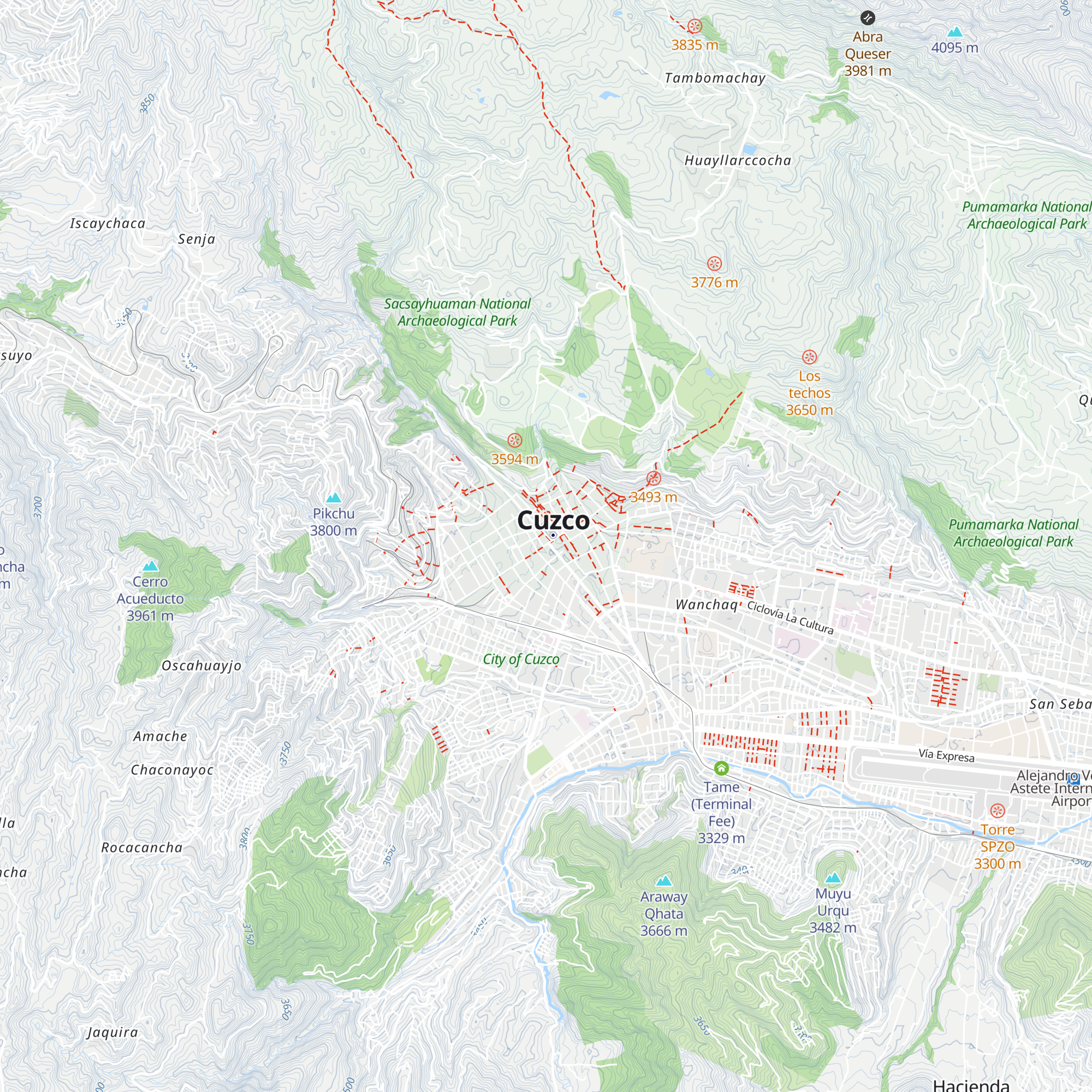 DIRCETUR - Boleto turístico map