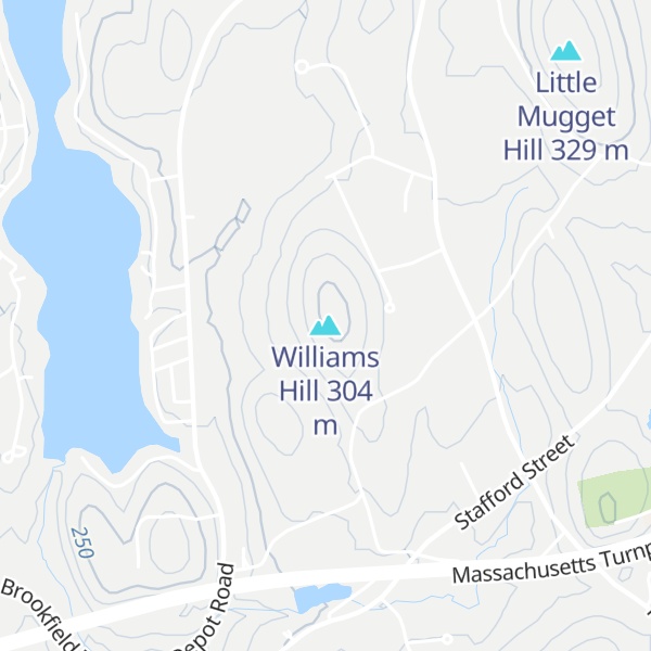 Map of Williams Hill