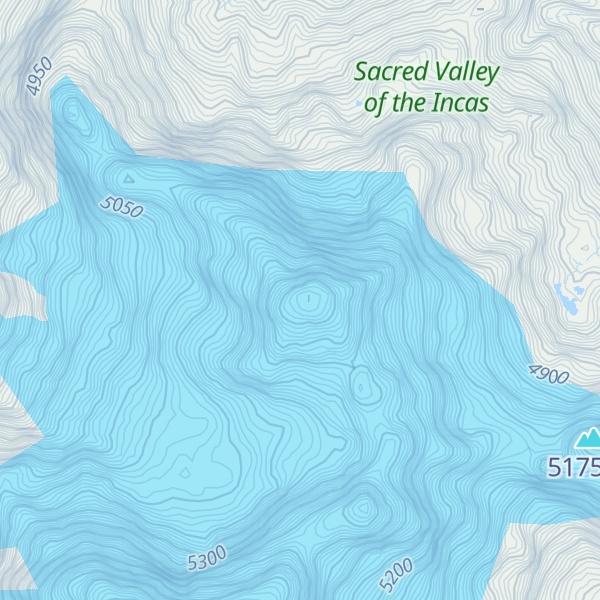 Map of Nevado Chaiñapuerto