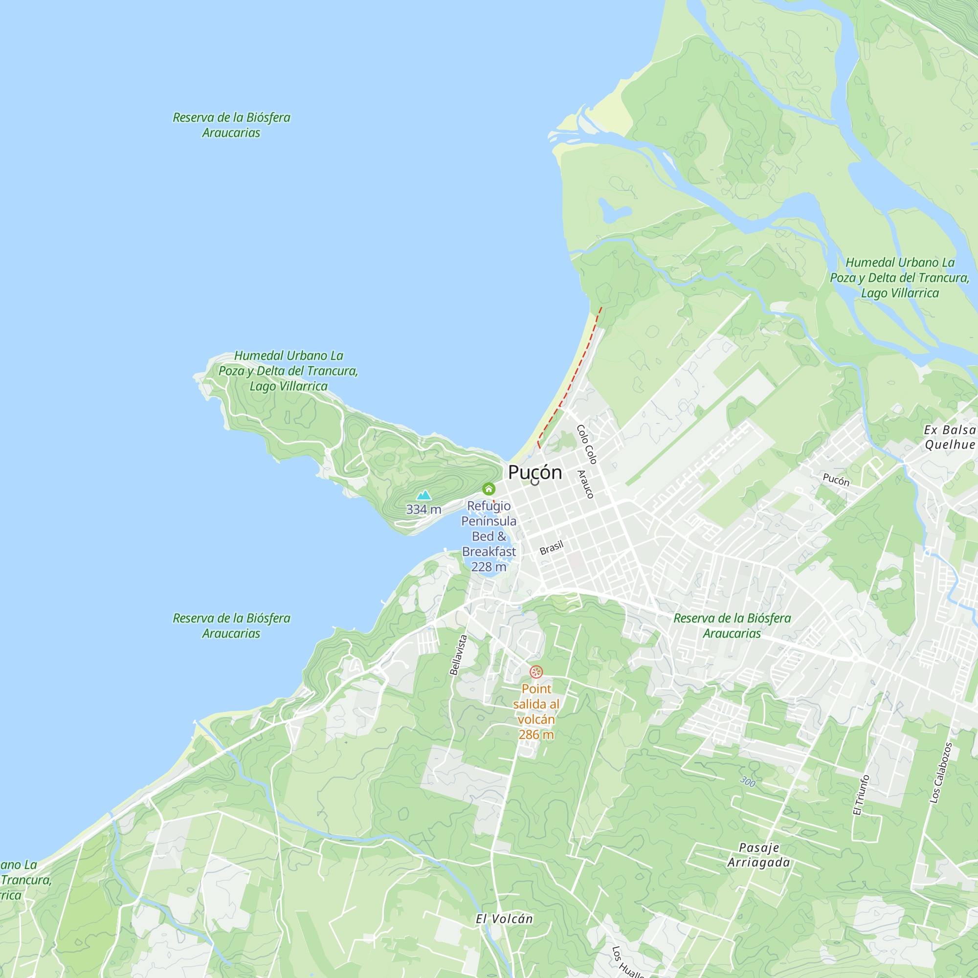 Refugio Península Bed & Breakfast map