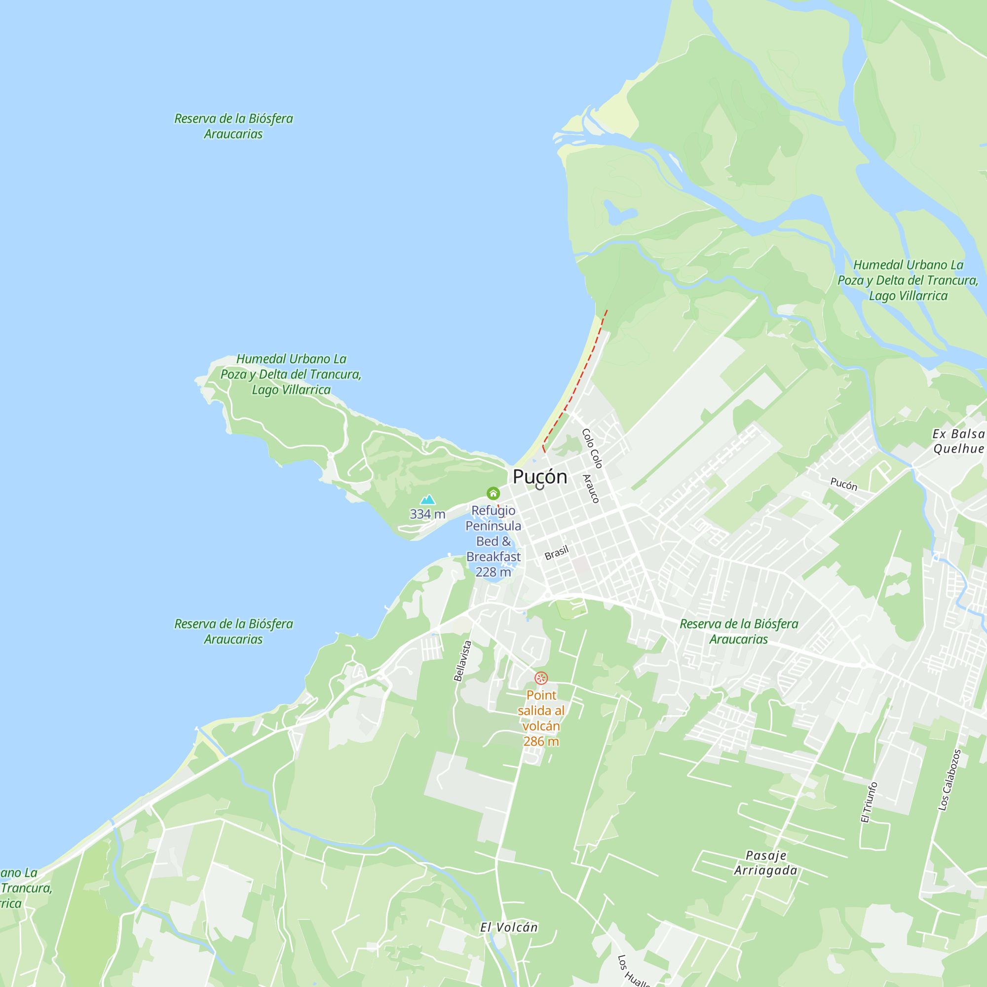 Refugio Península Bed & Breakfast map