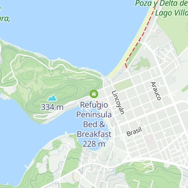 Map of Refugio Península Bed & Breakfast