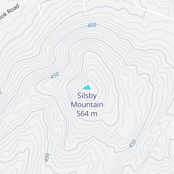 Map of Silsby Mountain