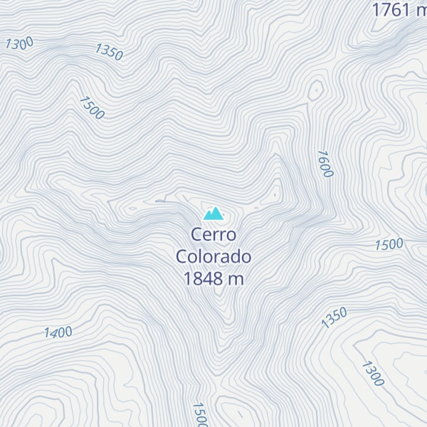 Map of Cerro Colorado