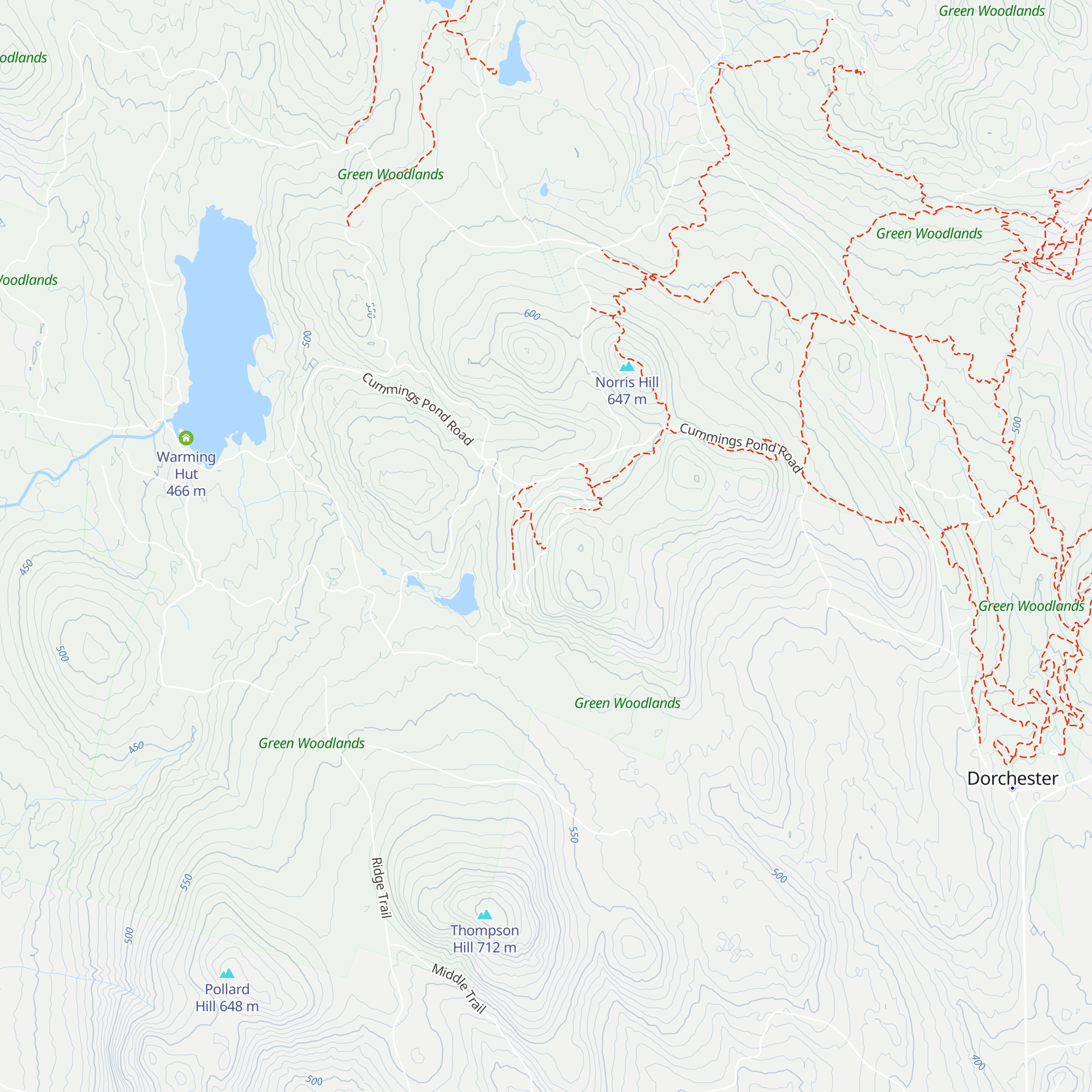 Mudgetts Warming Hut map