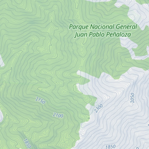 Map of Pico La Ciénaga