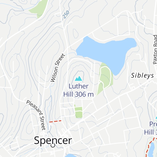 Map of Luther Hill