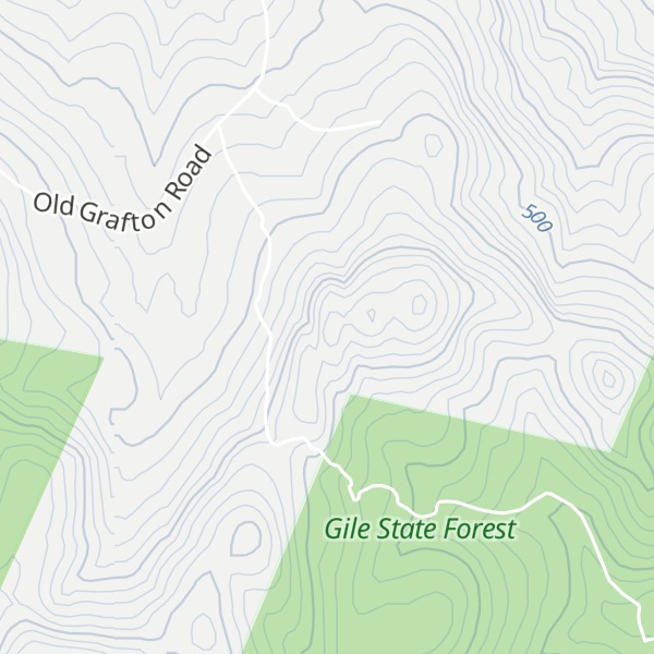 Map of Pillsbury Ridge