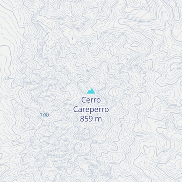 Map of Cerro Careperro