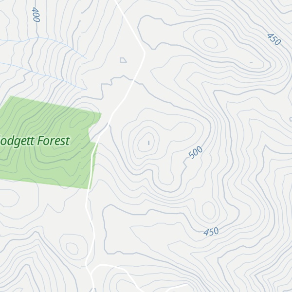 Map of Isinglass Mountain